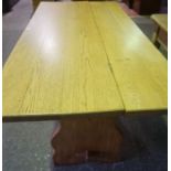 Farmhouse Refectory Table, Having a plank top,