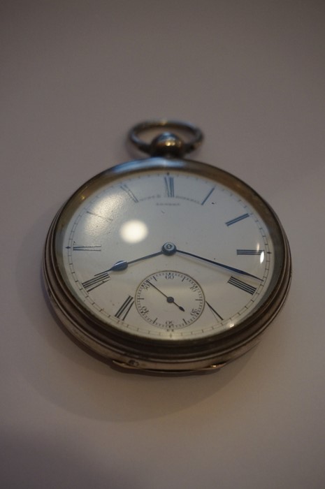 Victorian Silver Pocket Watch, Hallmarks for Hunt & Roskell, London 1882-83, Enclosed in a tooled - Image 5 of 11