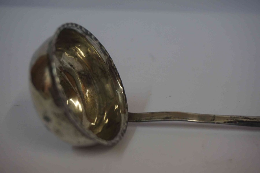 Victorian Silver Toddy Ladle, Having a coin insert base with Queen Victoria bust to reverse, - Image 4 of 5