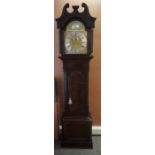 Mahogany Cased Longcase Clock, (19th Century) the dial signed Tempus Fugit, with pendulum and