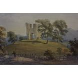 Scottish School "Horsburgh Castle Peebles" Watercolour,