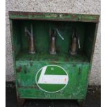 Vintage Castrol Oil Dispenser Cabinet, Painted in green,