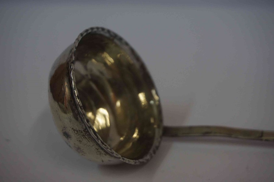 Victorian Silver Toddy Ladle, Having a coin insert base with Queen Victoria bust to reverse, - Image 5 of 5