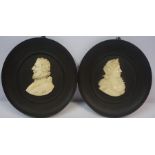 Pair of Ivory Dieppe Portrait Miniatures, Pre 1947, Modelled as Henry IV of Spain and his wife Marie