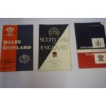 Collection of Scotland Rugby Programmes, circa 1950s-60s and later,