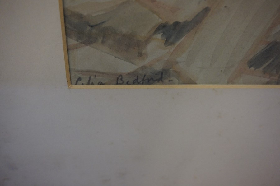 Celia Frances Bedford (1904-1959) "Martini" Watercolour, signed lower left - Image 3 of 3