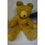 Large Teddy Bear by Wendy Boston, Stamped to underside of foot,
