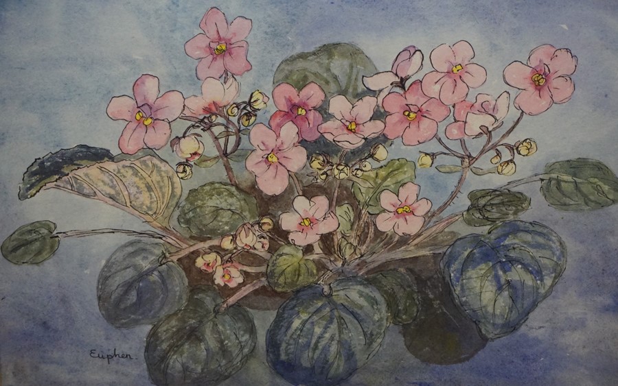 Euphen Alexander (Scottish 1917-2008) Four "Still Life Flower Studies" Watercolours, (4) - Image 2 of 4