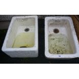 Two Vintage Belfast Style Sinks, (2)