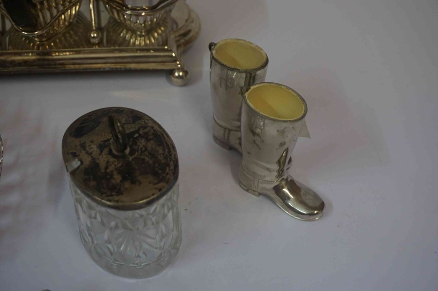 Quantity of Silver Plated Wares, to include a breakfast tea set on stand, vegetable dishes, - Image 4 of 6