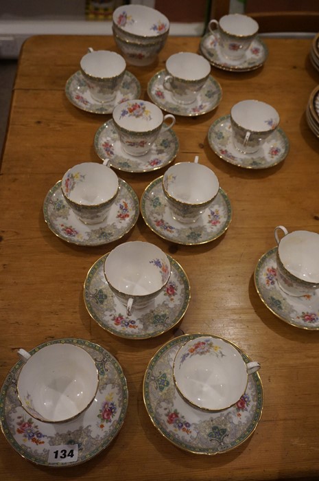 Shelley Georgian Pattern Part China Tea Set, 25 pieces - Image 2 of 5