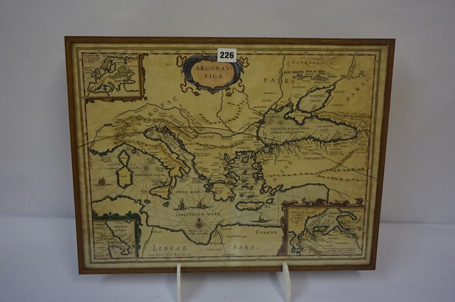 Antique Map of Europe and Asia, circa 18th century, framed - Image 6 of 6