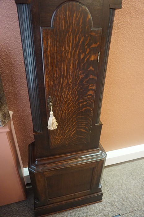 Mahogany Cased Longcase Clock, (19th Century) the dial signed Tempus Fugit, with pendulum and - Image 5 of 5