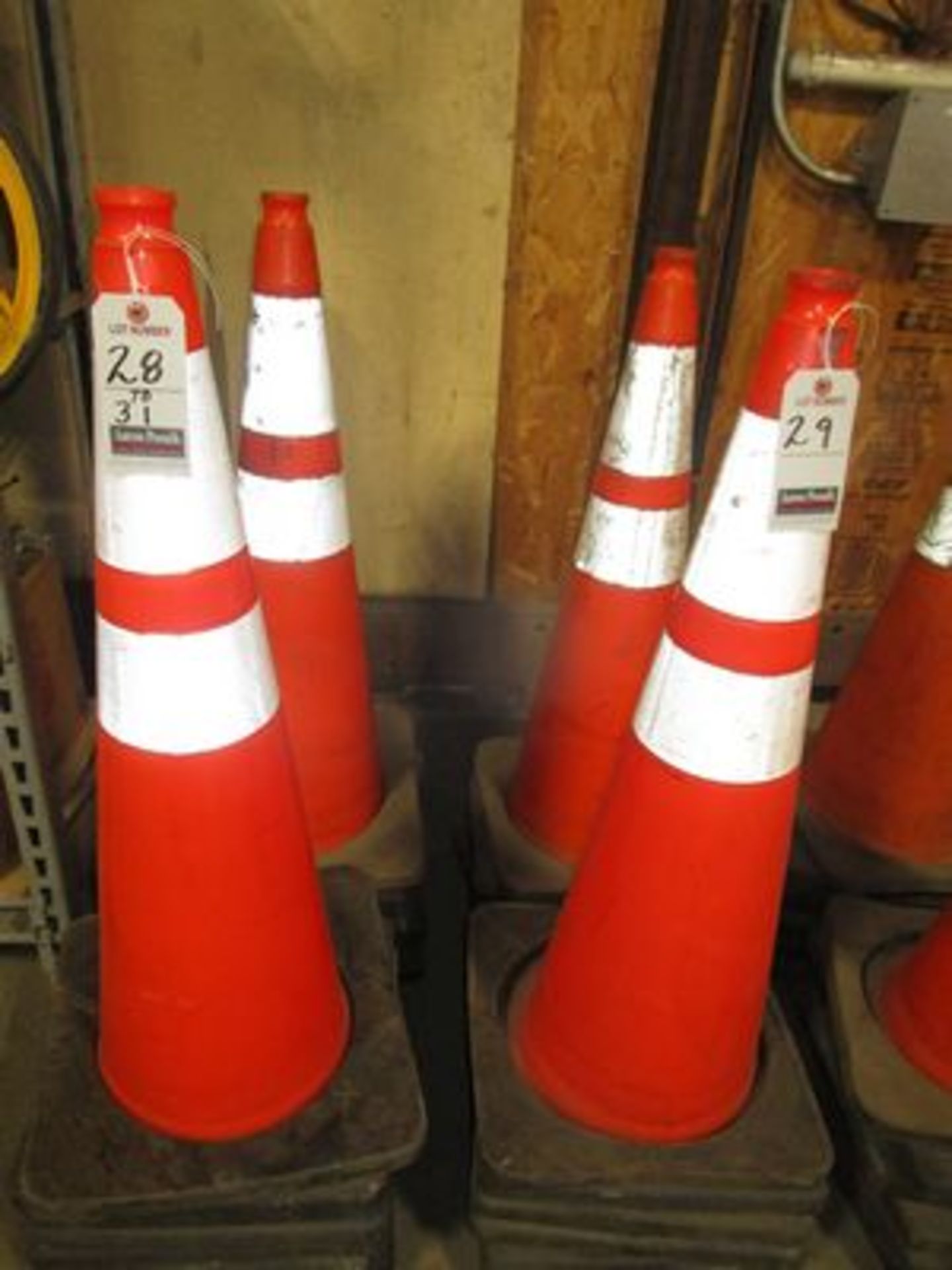 3' POLY & REFLECTIVE SAFETY CONES