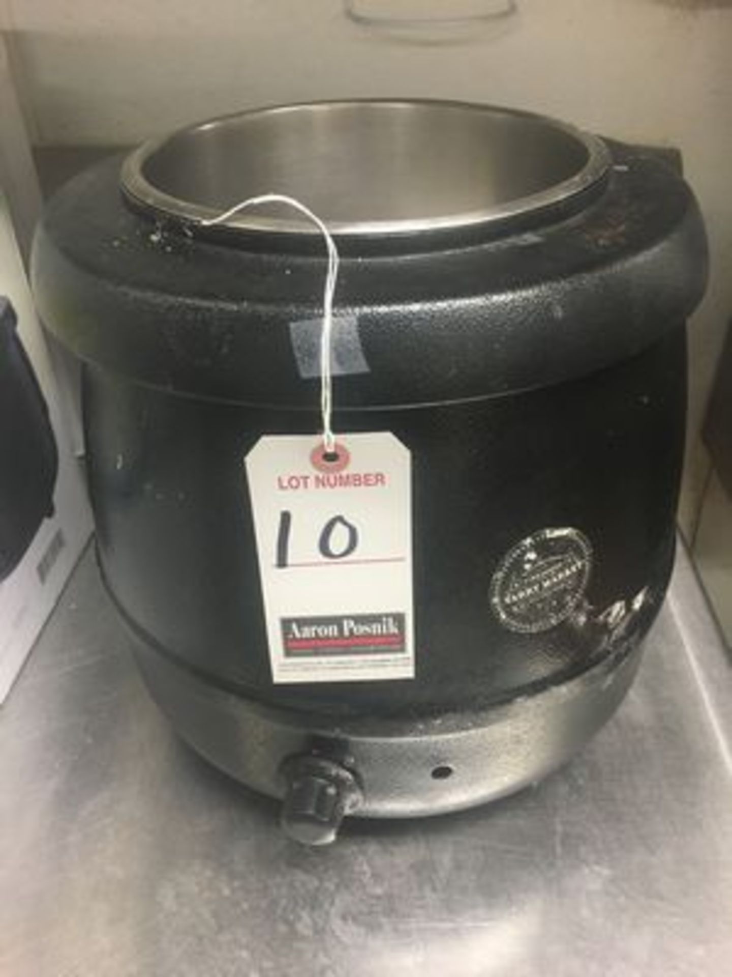 QUALITE 10.5 QT. ELEC. BLACK SOUP KETTLE