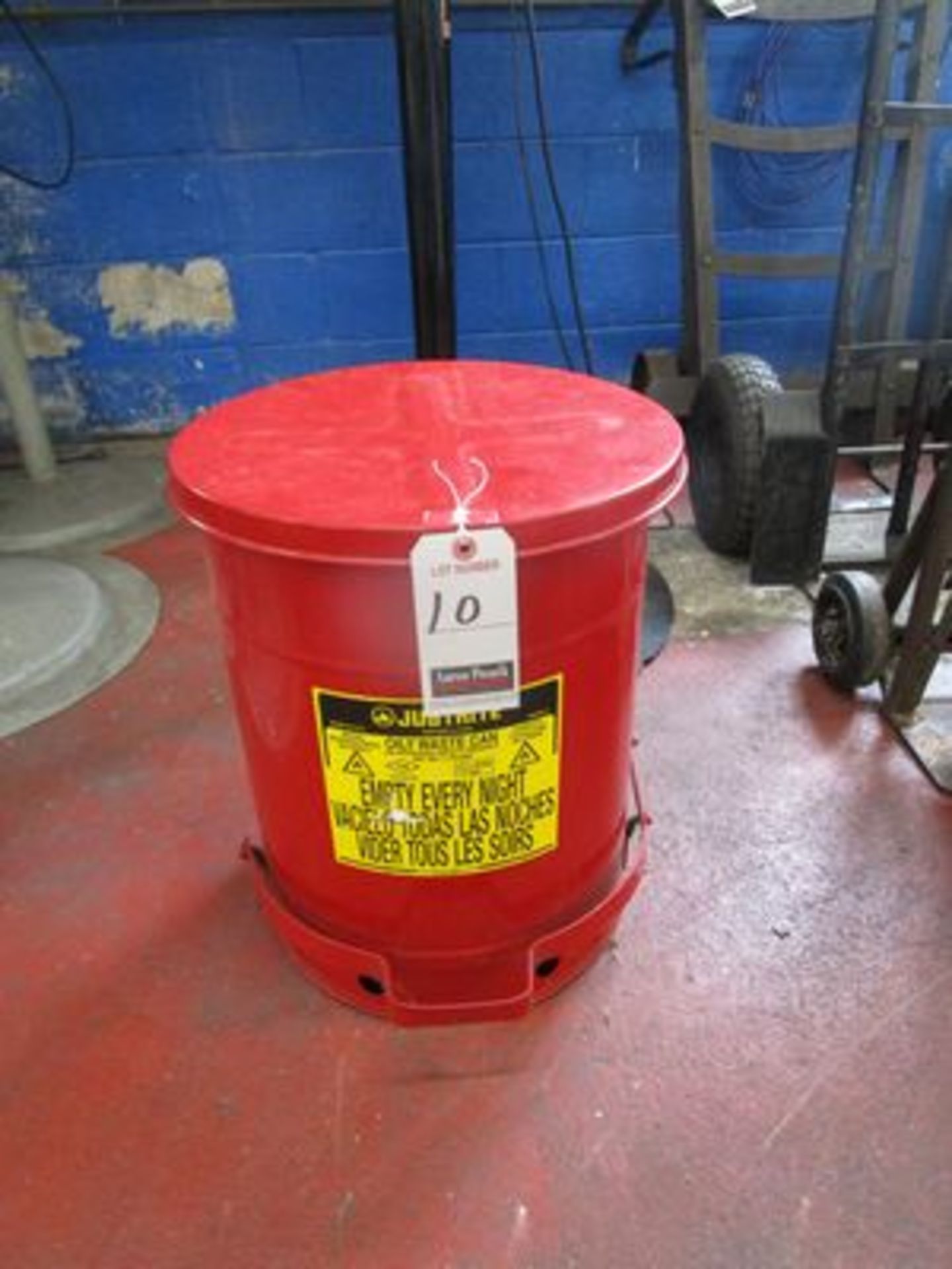 JUSTRITE METAL OILY WASTE CAN