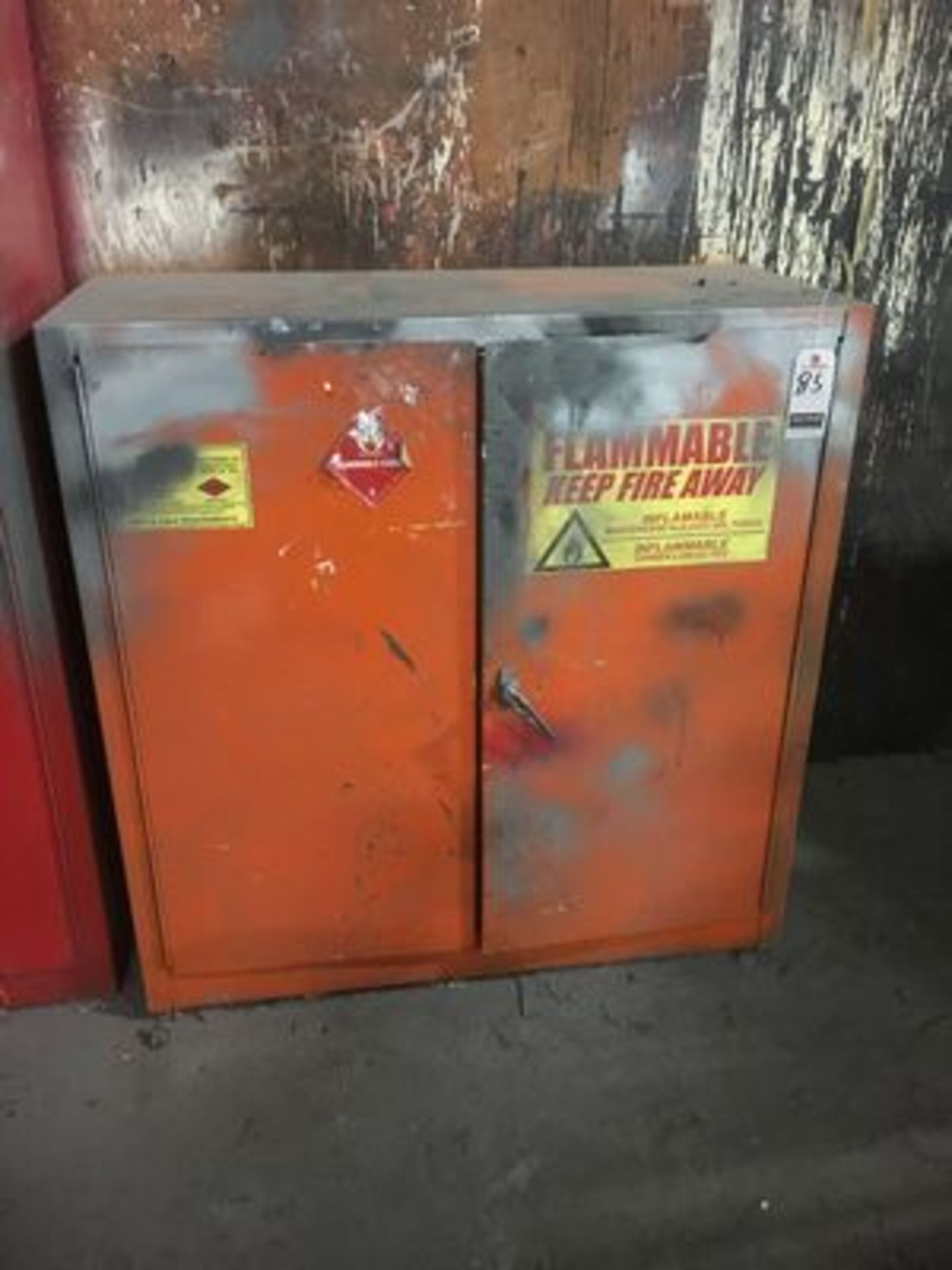 42" (2) METAL FIRE RESISTANT STORAGE CAB.,'S W/ CONTENTS