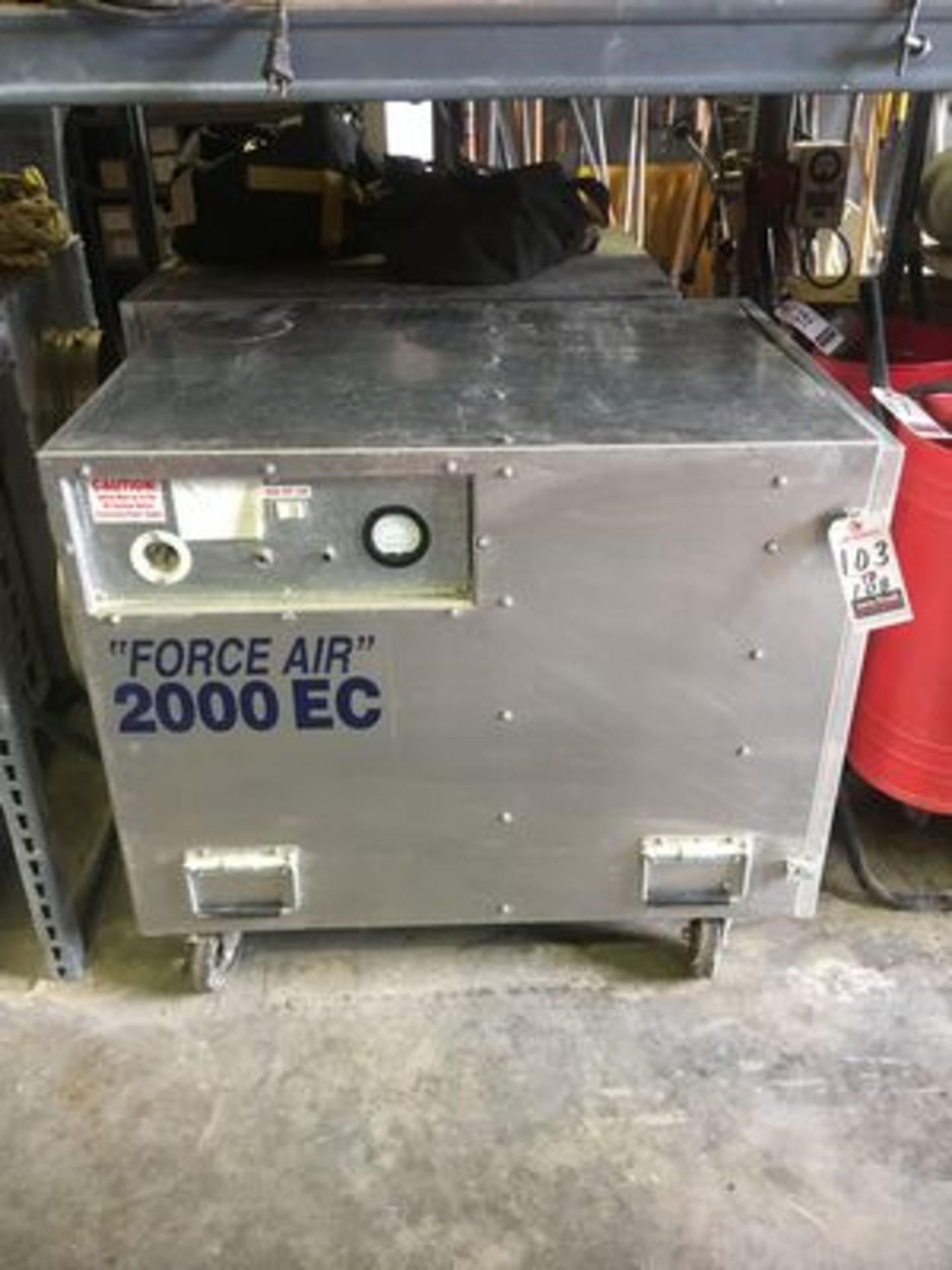 FORCE AIR 2000 EL PORT. NEGATIVE AIR SCRUBBER, M/N FA2000HC, 1 3/4", 1 PH.