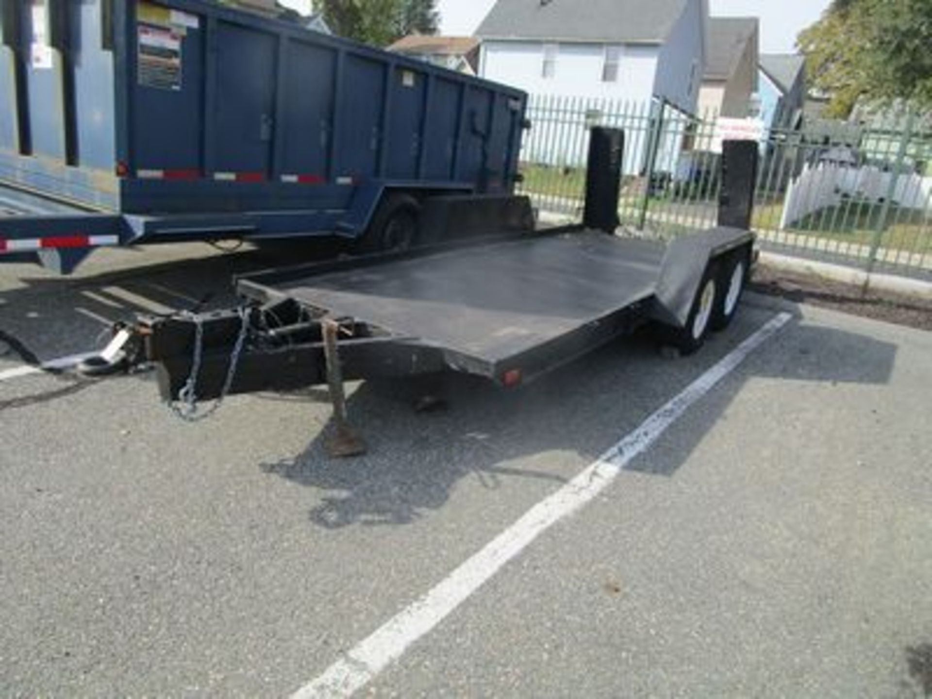 1987 BECK UTILITY TRAILER, T/A, STEEL RAMPS, VIN # 1BH702226HL003692