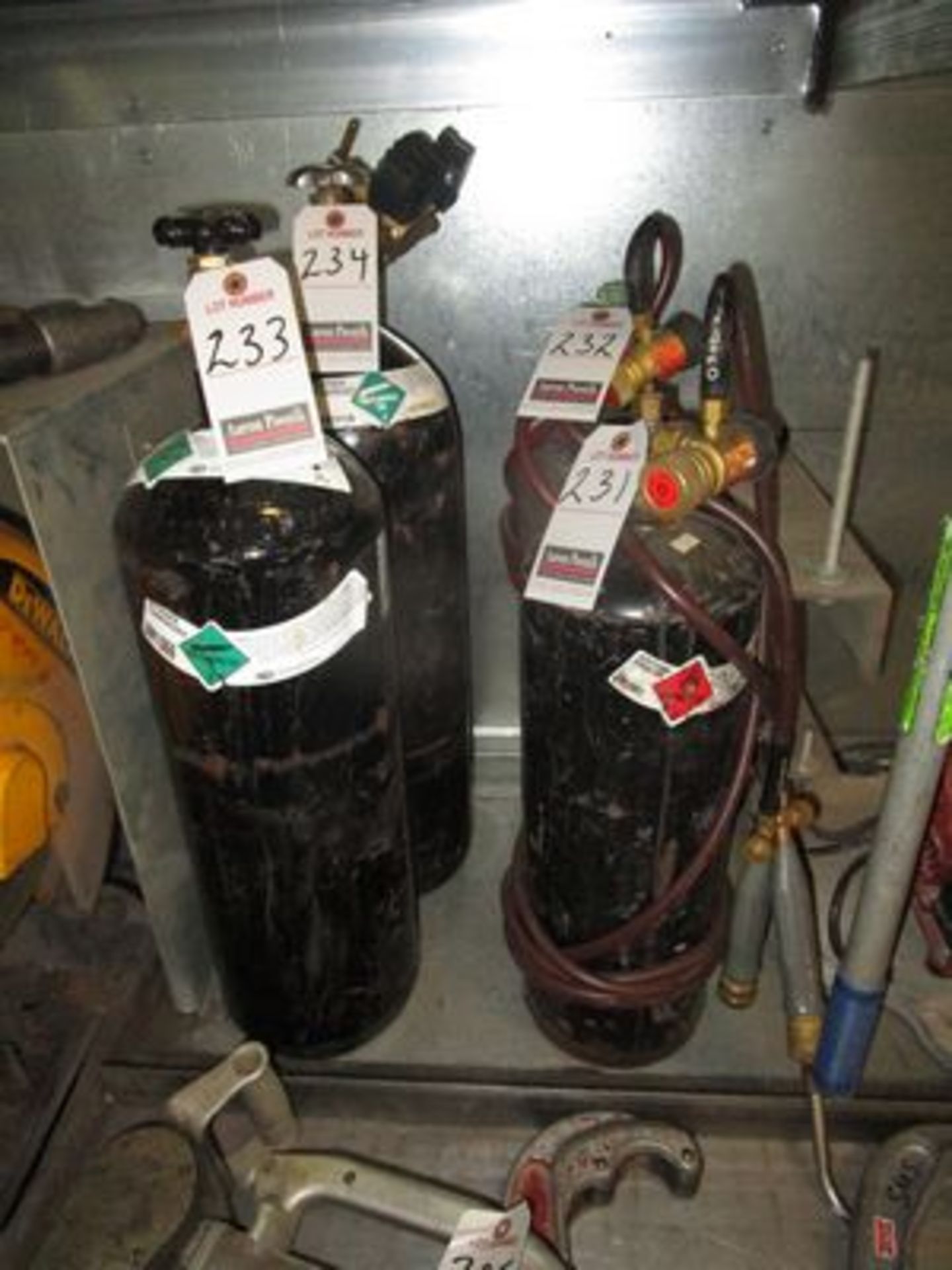 NITROGEN COMPRESSED ACETYLENE TANK