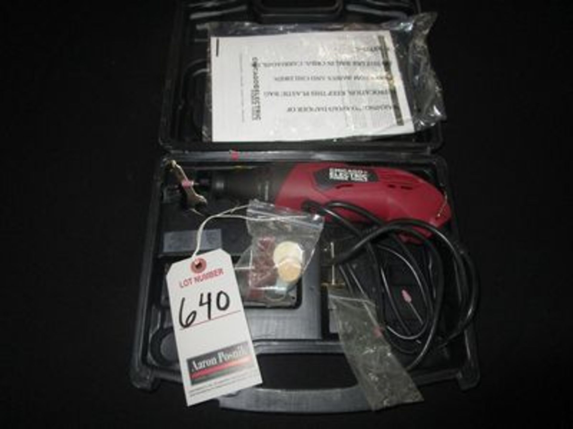 CHICAGO ELECTRIC ROTARY TOOL KIT W/ CASE