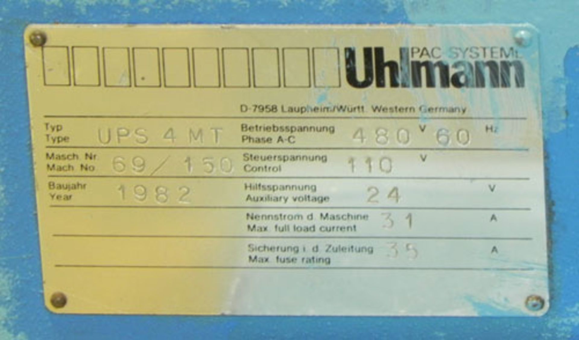 Uhlmann Horizontal Form and Fill Blister Pack Machine - Image 35 of 58