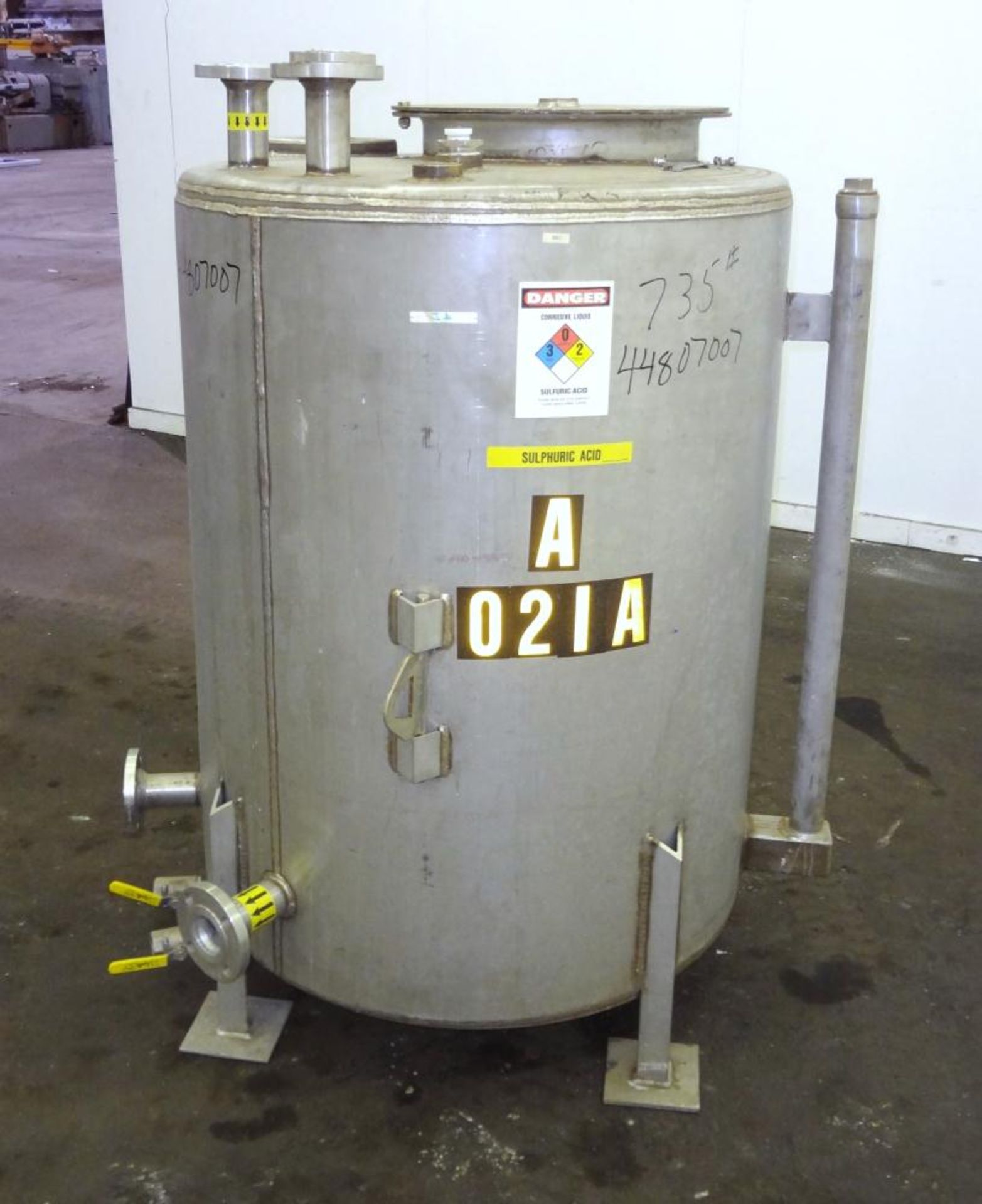 Kettle, 225 Gallon, 316 Stainless Steel, Vertical. Approximately 38" diameter x 49" straight side, - Image 3 of 9