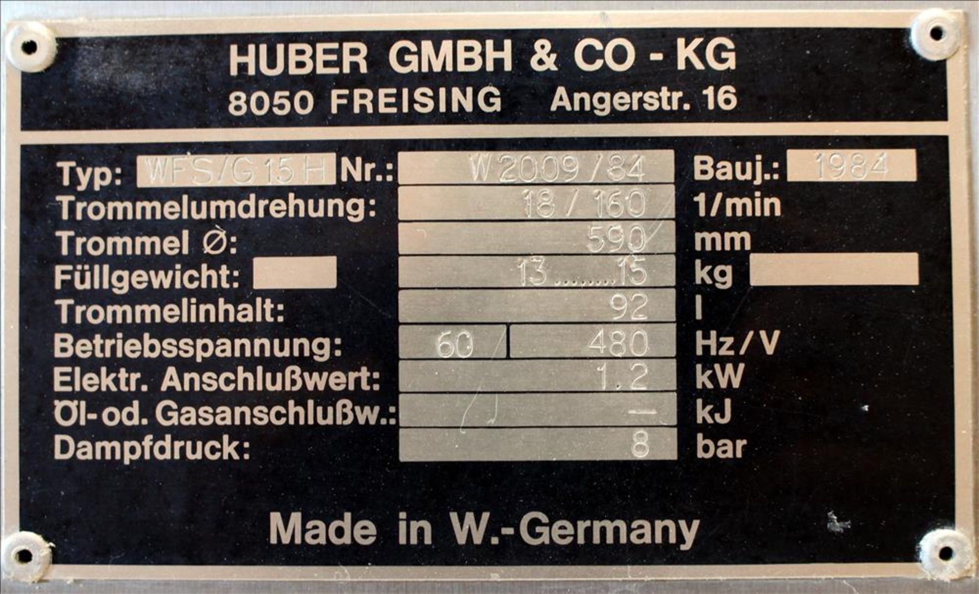 Huber Model WFS/G15H Stopper Washer/Sterilizer - Bild 20 aus 20