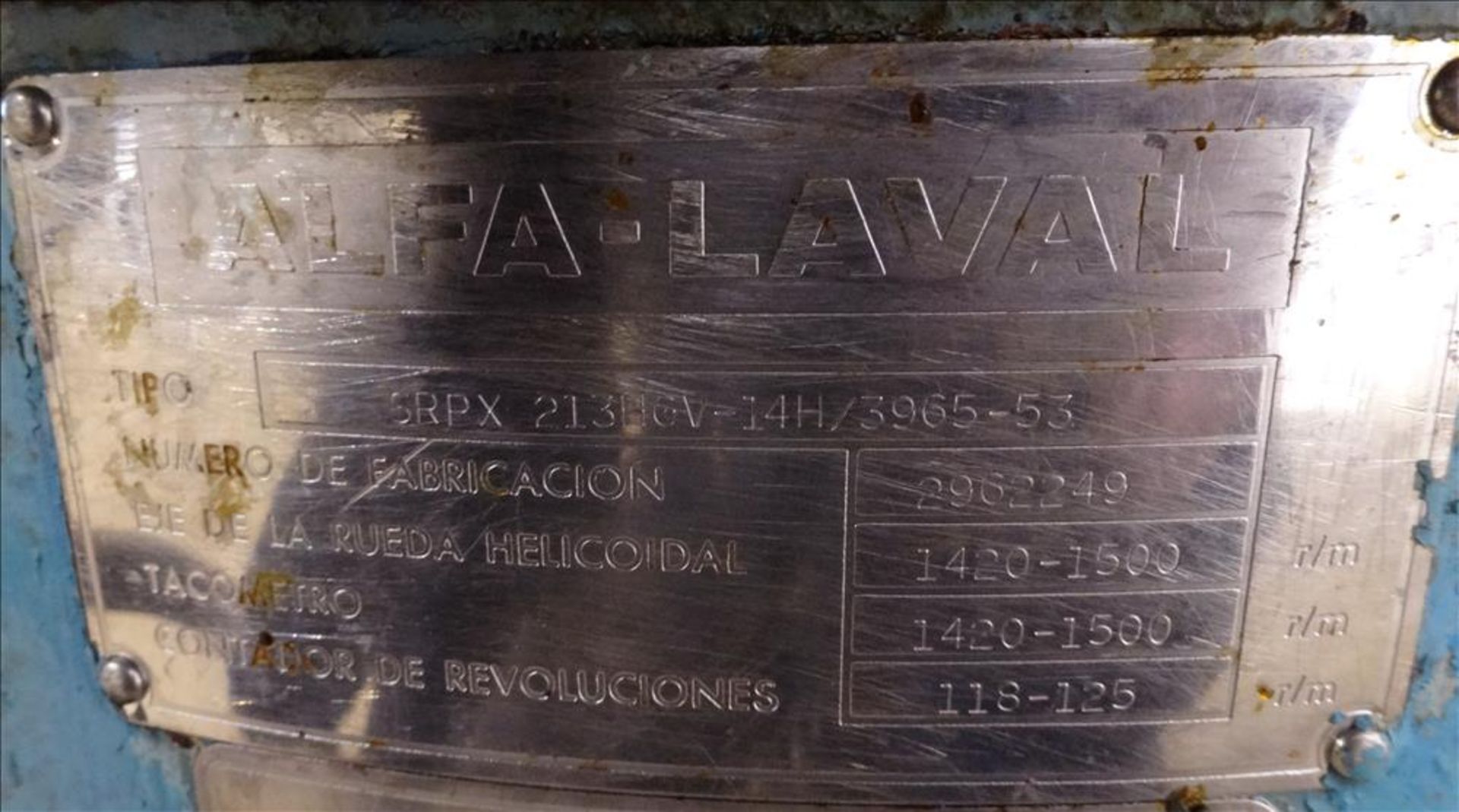 Alfa Laval SRPX-213 HGV-14H Desludger Disc Centrifuge - Bild 6 aus 16
