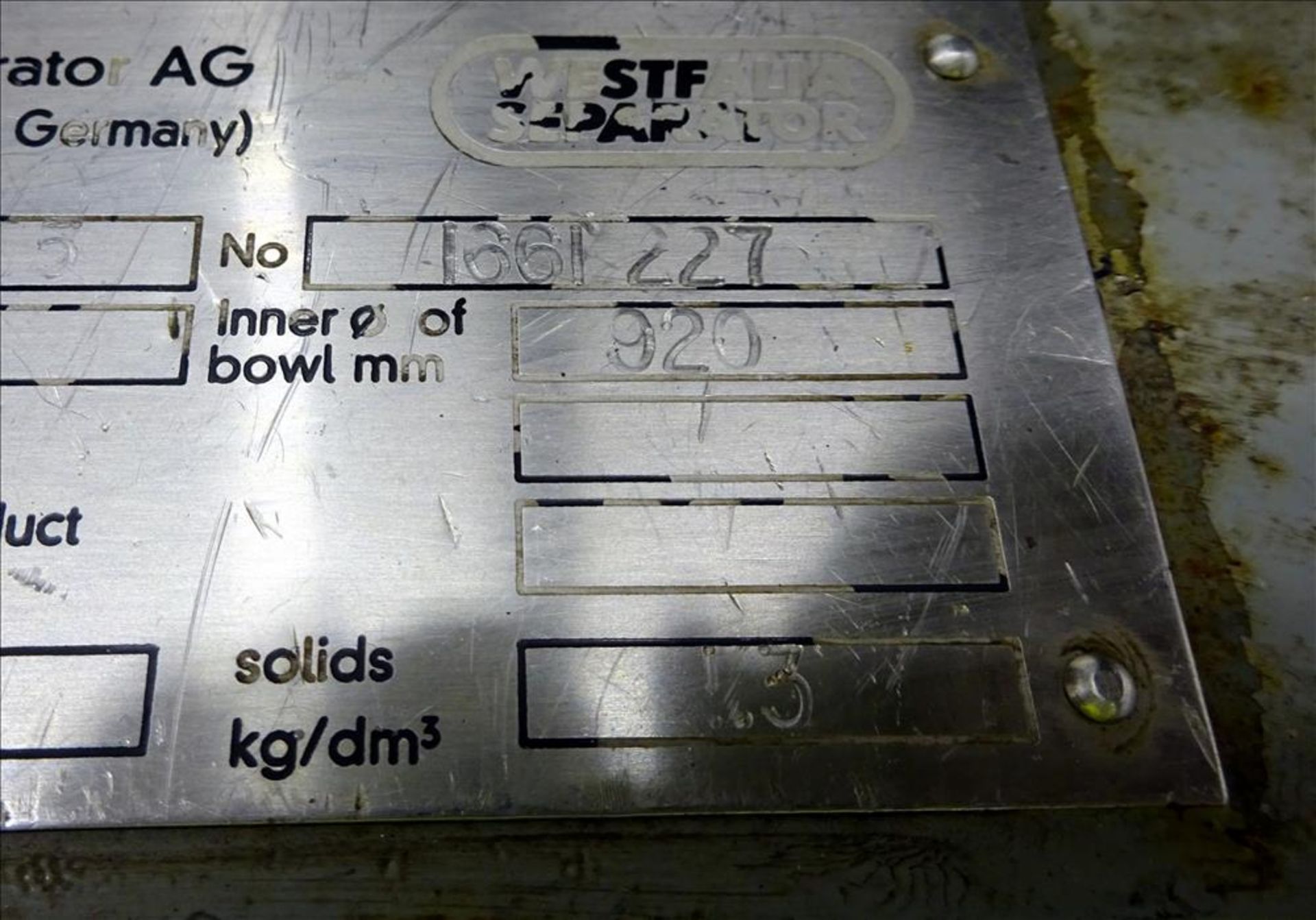 Westfalia Model SKOG-205 Lab Nozzle Disc Centrifuge - Bild 44 aus 45