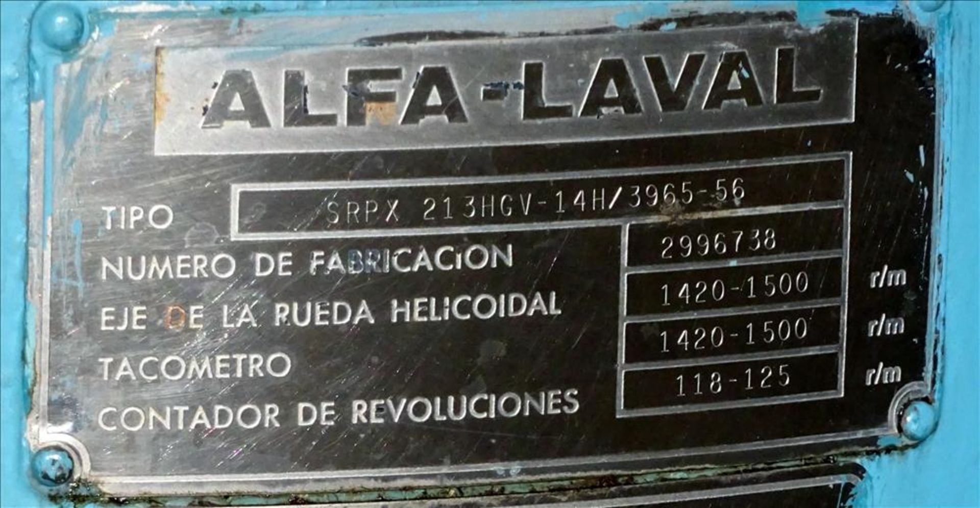 Alfa Laval SRPX-213HGV-14H Desludger Disc Centrifuge - Bild 18 aus 35