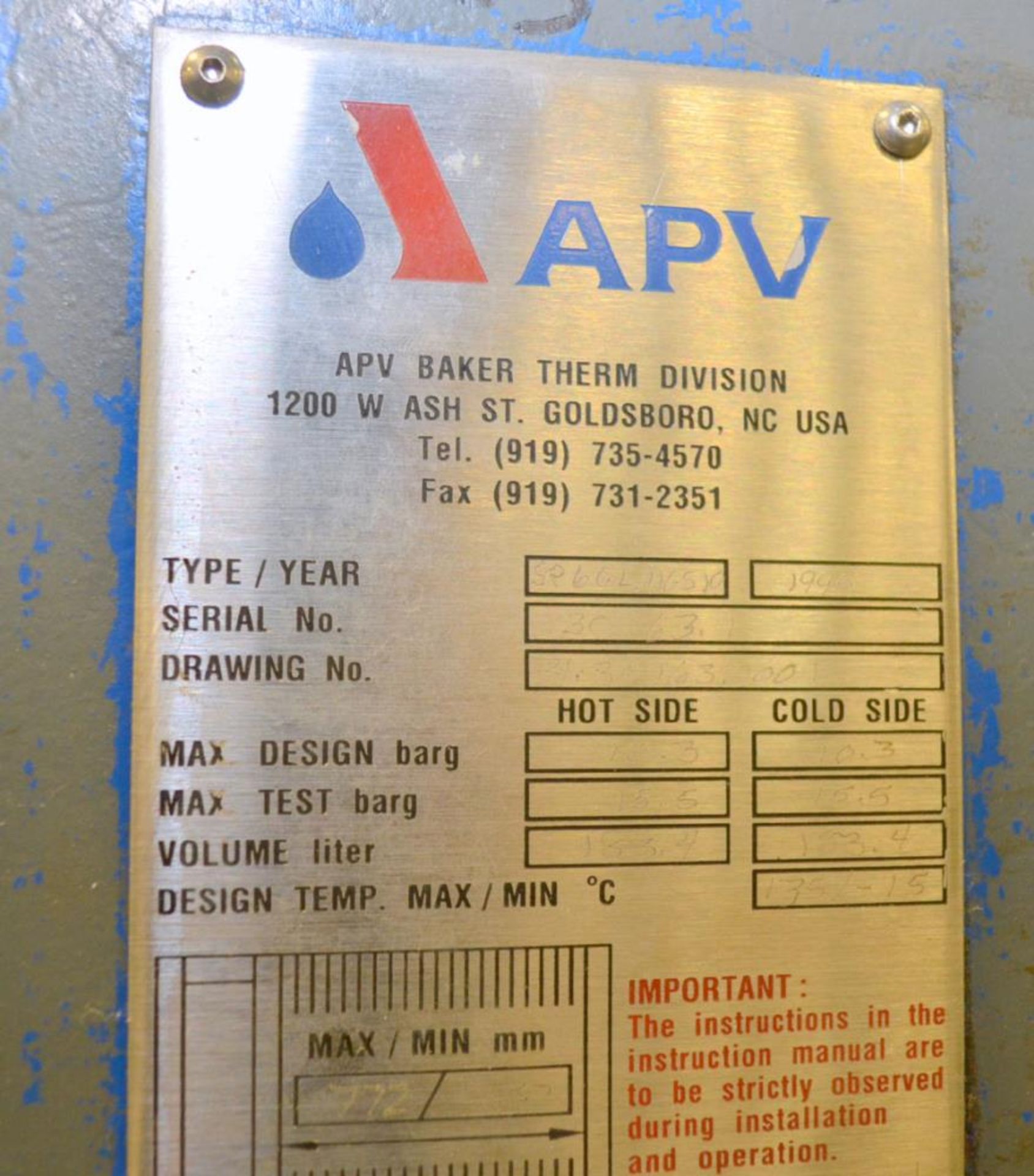 Alfa Laval Plate Heat Exchanger - Image 10 of 11