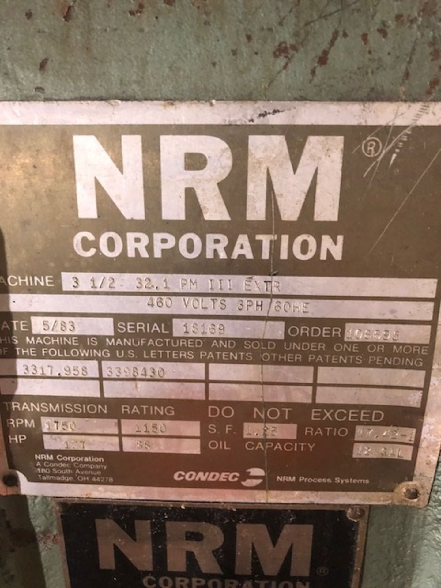 NRM 3.5" - 32:1 PM III Extruder - Image 4 of 10
