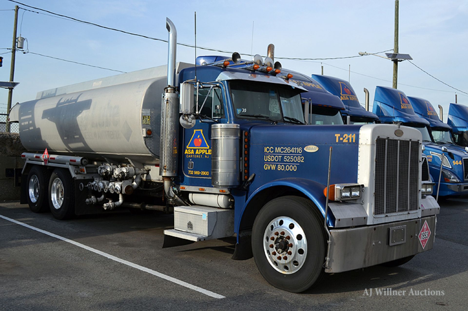 1998 Peterbilt model 379 tandem axle tank truck,