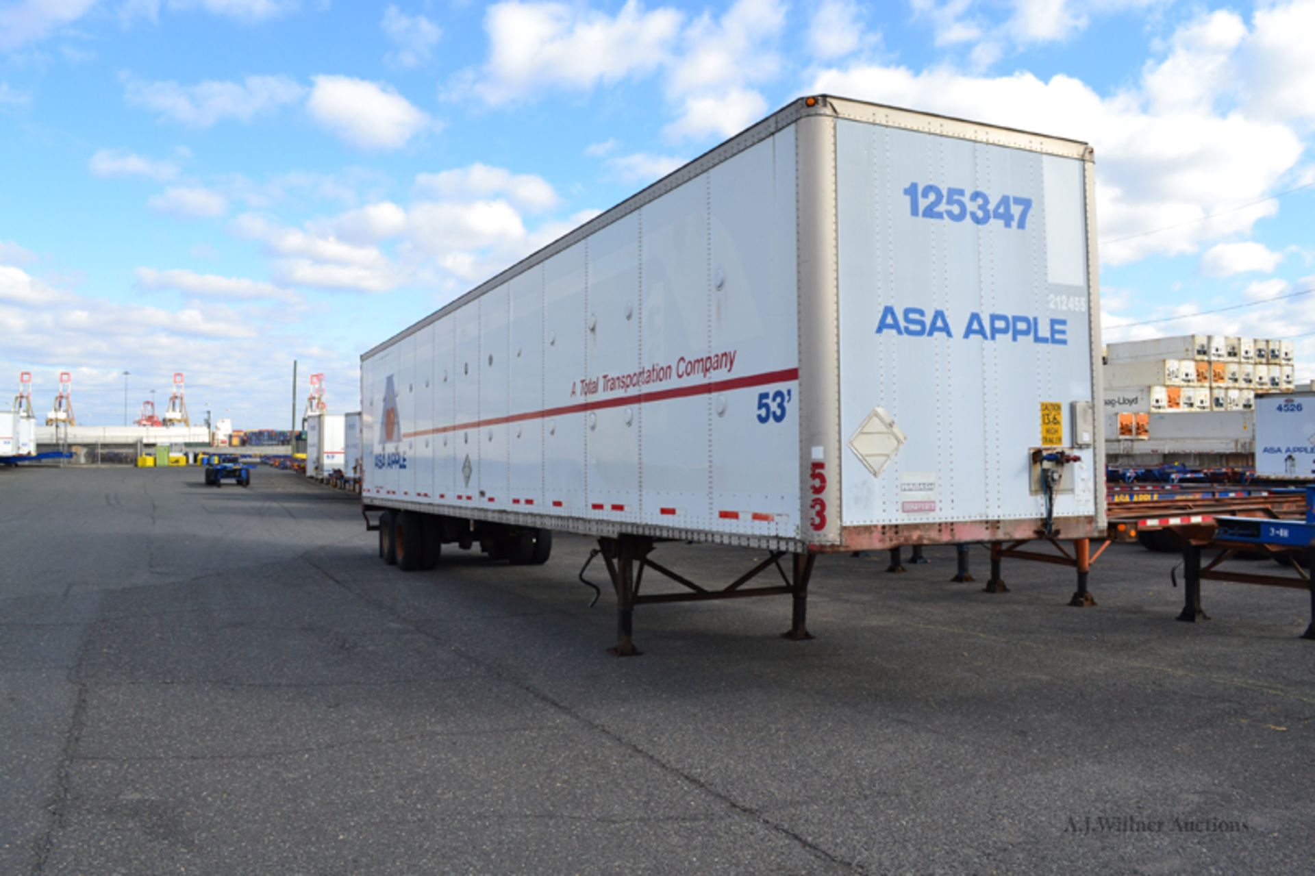 1999 Wabash 53'-0 tandem axle van trailer, 13'-6' high VIN 1JJV532W5XL537635 (Unit #125347) - Image 2 of 6