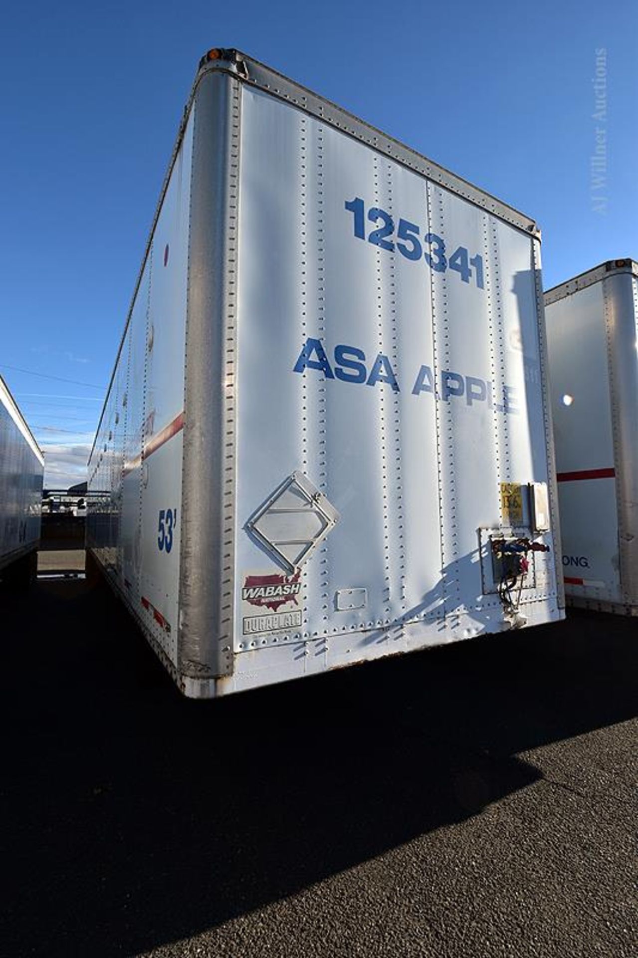 2000 Wabash 53'-0 tandem axle van trailer, 13'-6' high, VIN 1JJV532W2YL588138 (Unit #125341) - Image 2 of 2