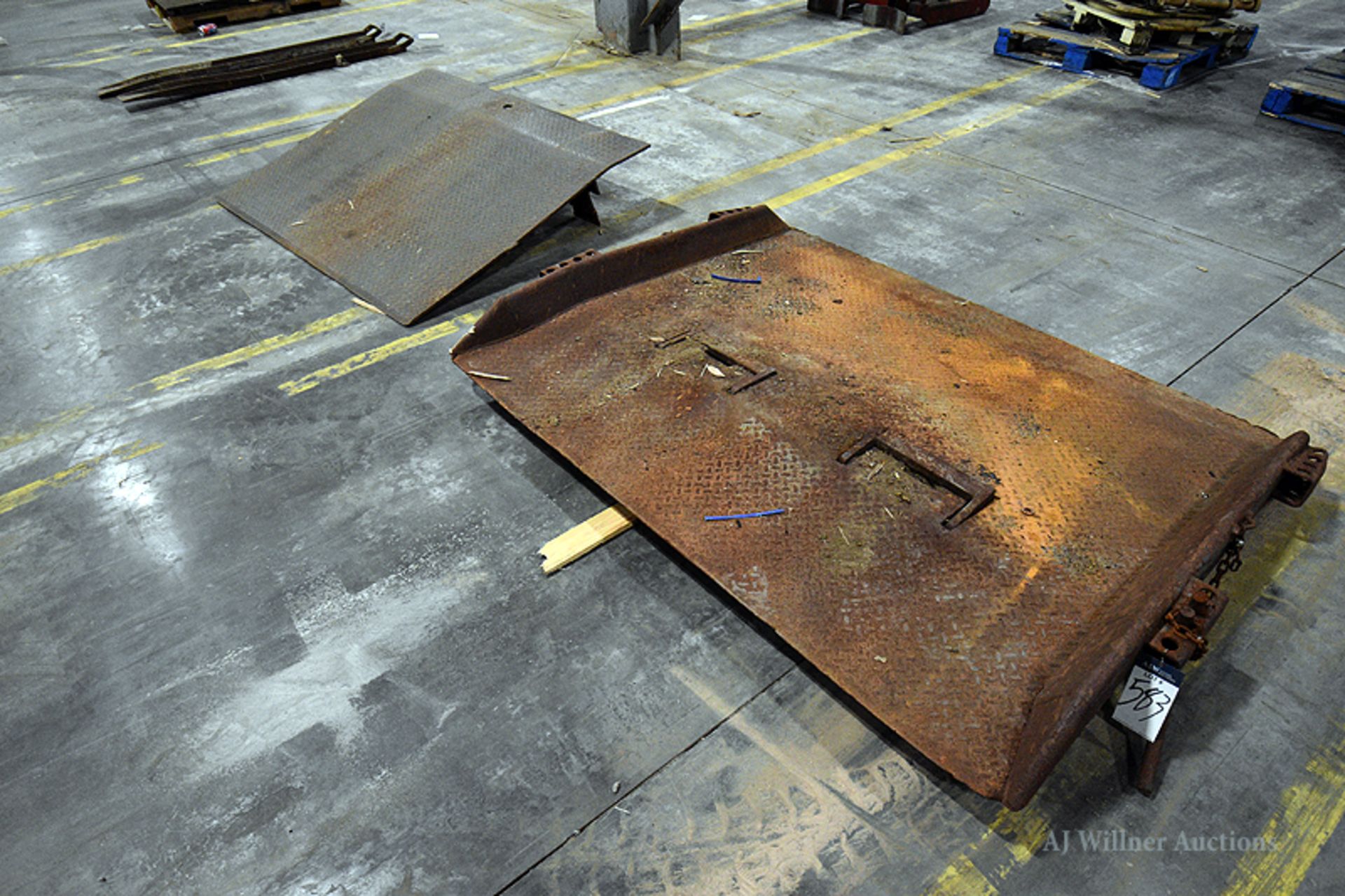 2- assorted steel dock plates - Image 2 of 2