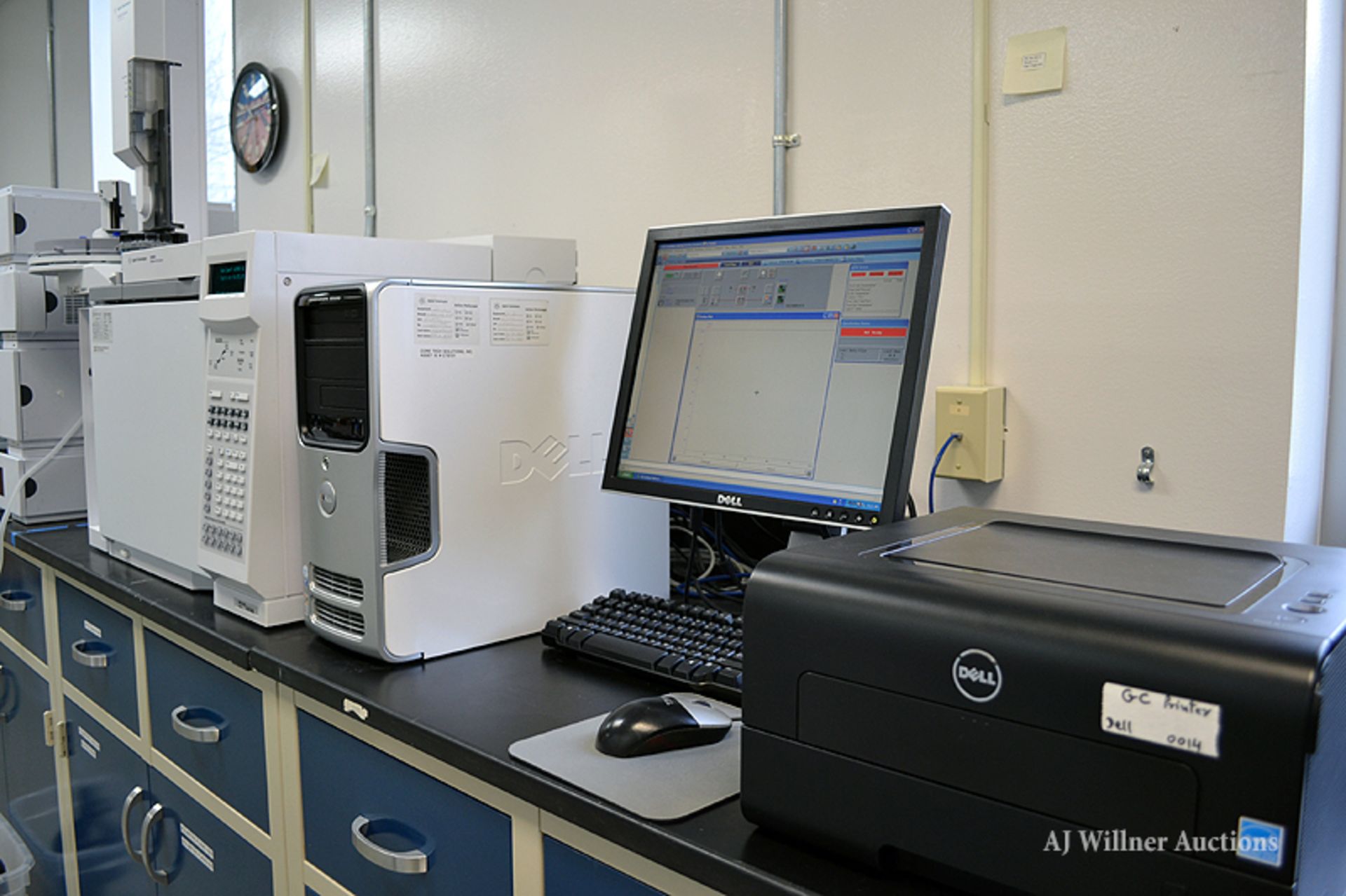 Agilent Gas Chromatograph Model 6890 s/n CN10710045 w/ Laser Printer - Image 5 of 6