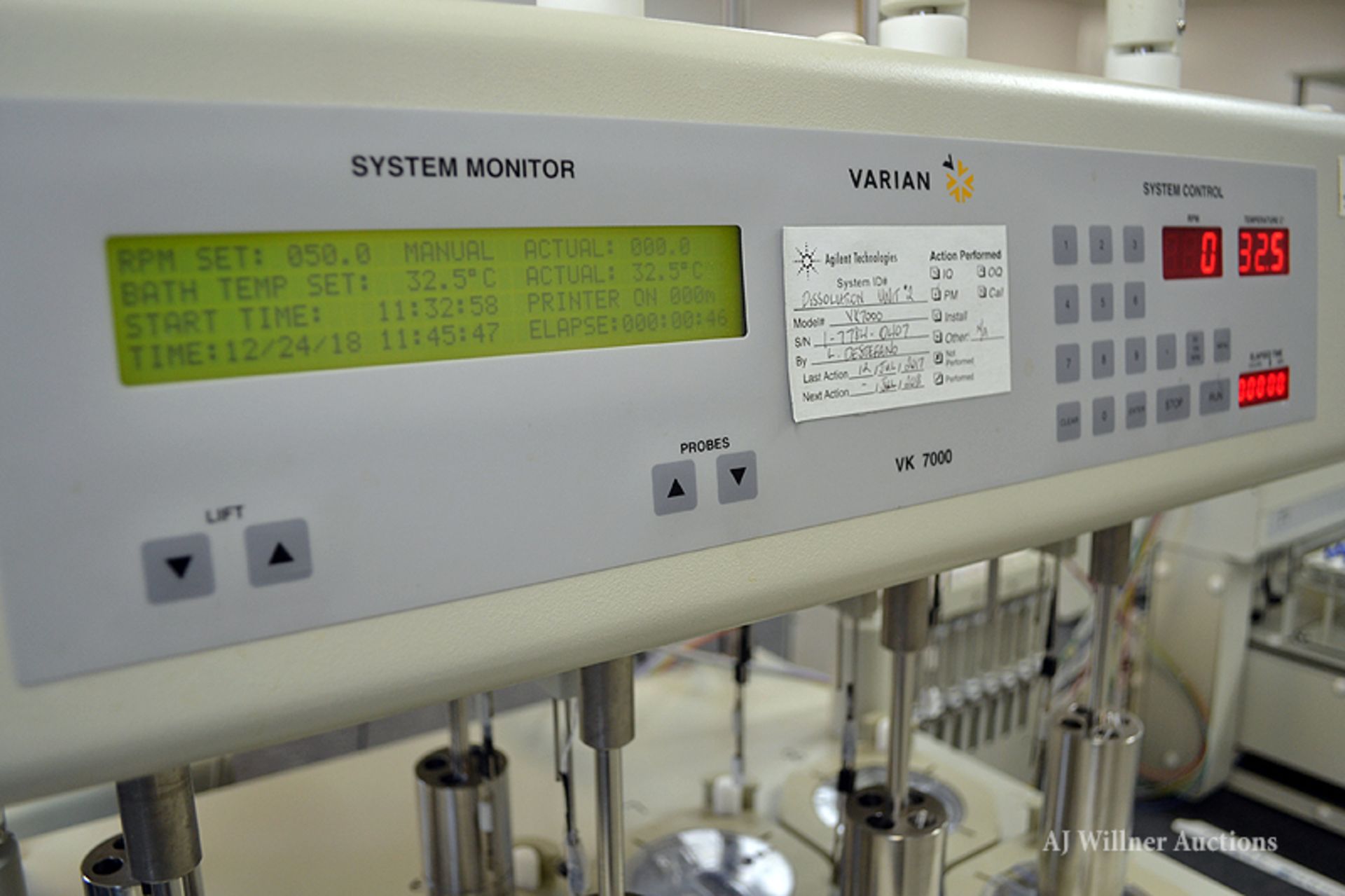Varian VK 7000 Dissolution Bath System, w/ Heater Circulator, Syringe Pump & Auto Sampler - Image 2 of 6