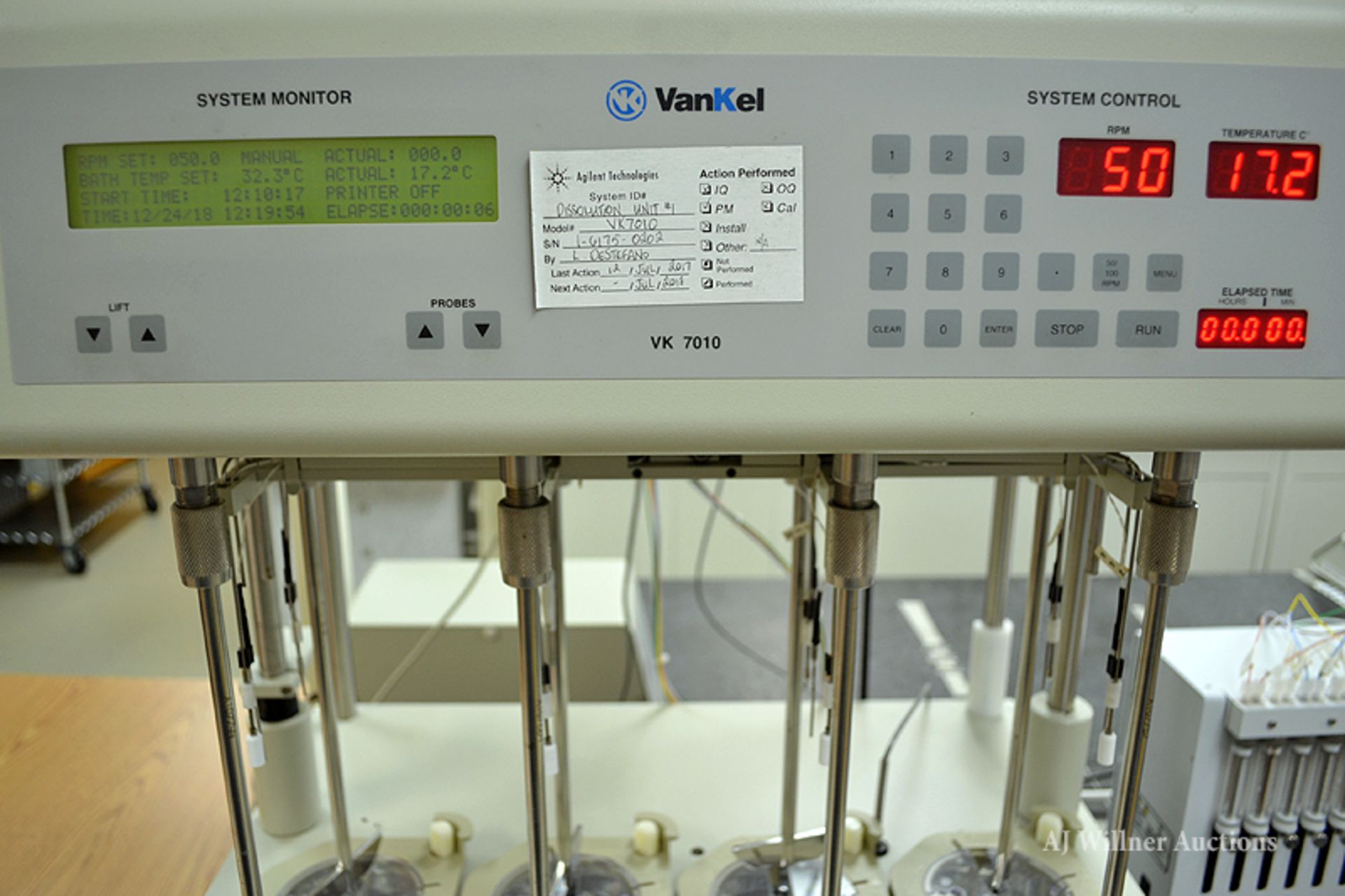 Vankel VK 7010 Dissolution Bath System,w/ Heater Circulator, Syringe Pump & Auto Sampler - Image 2 of 4