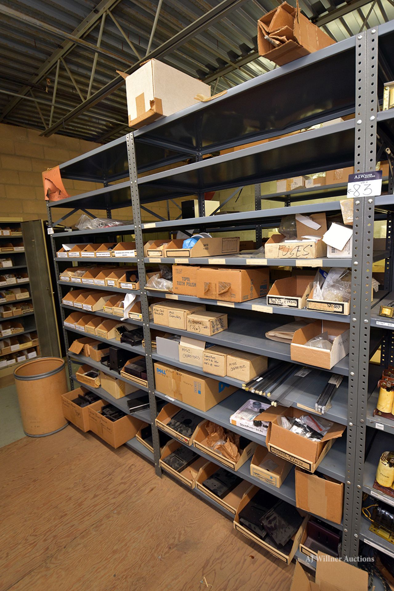 (2) Shelving Units Of Laser Components - Image 2 of 3