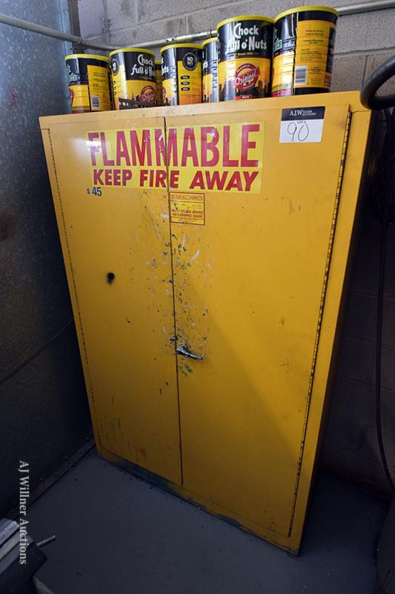 Flammable Cabinet w/Contents 65" x 43" x 18"