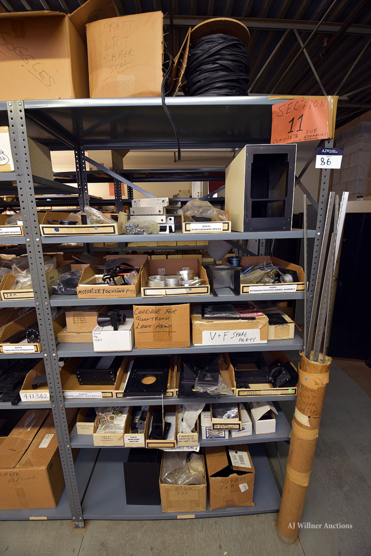 (5) Shelving Units Of Laser Components, water fittings, and linear motion parts etc. - Image 6 of 6
