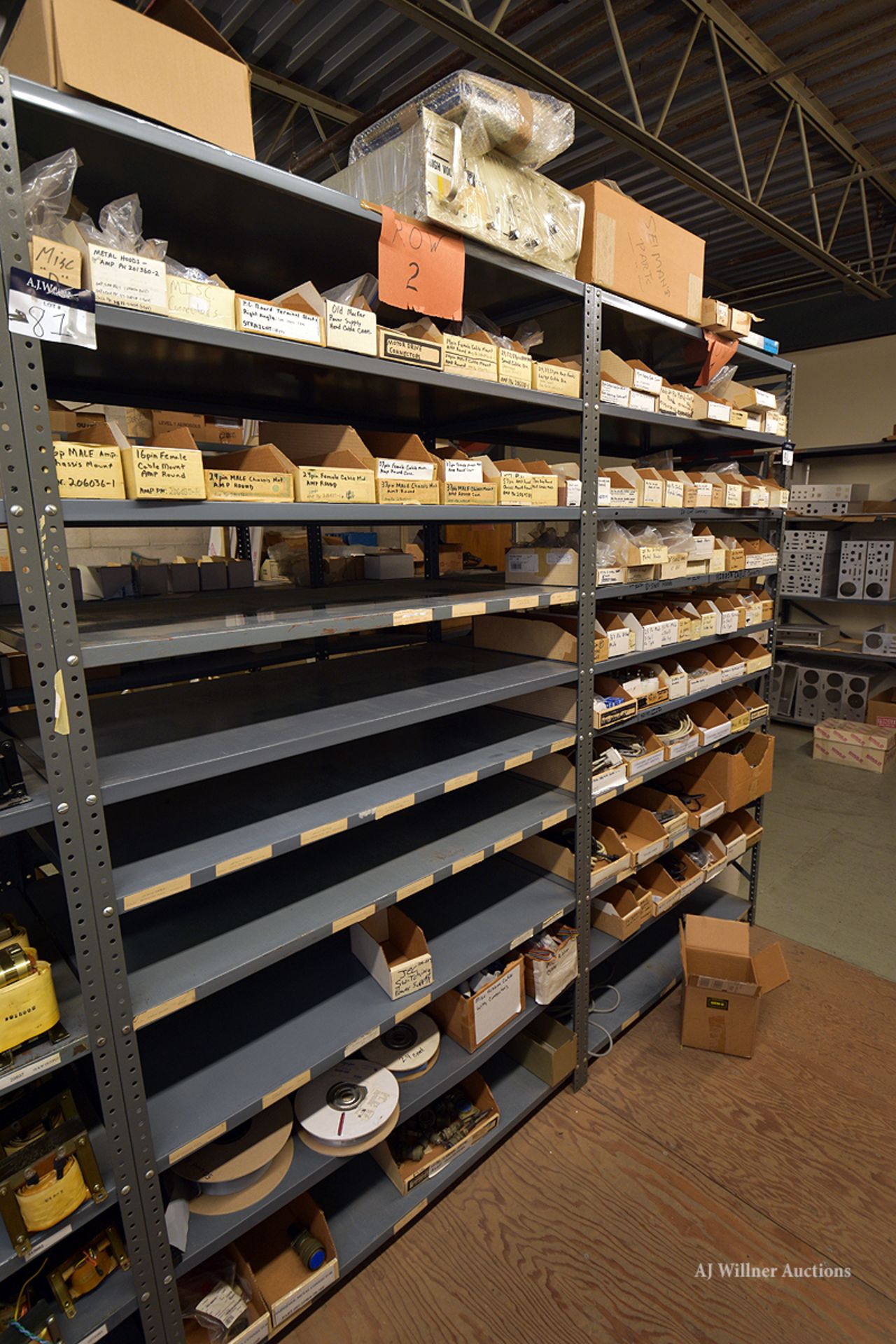 (2) Shelving Units Consisting Of: Ass't Connectors & Cables Including Shelving Units*