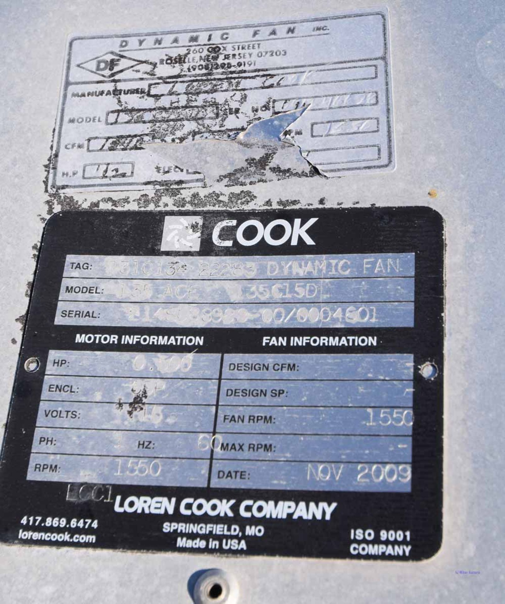 Loren Cook Company 135Ace 135C15D - Image 2 of 2