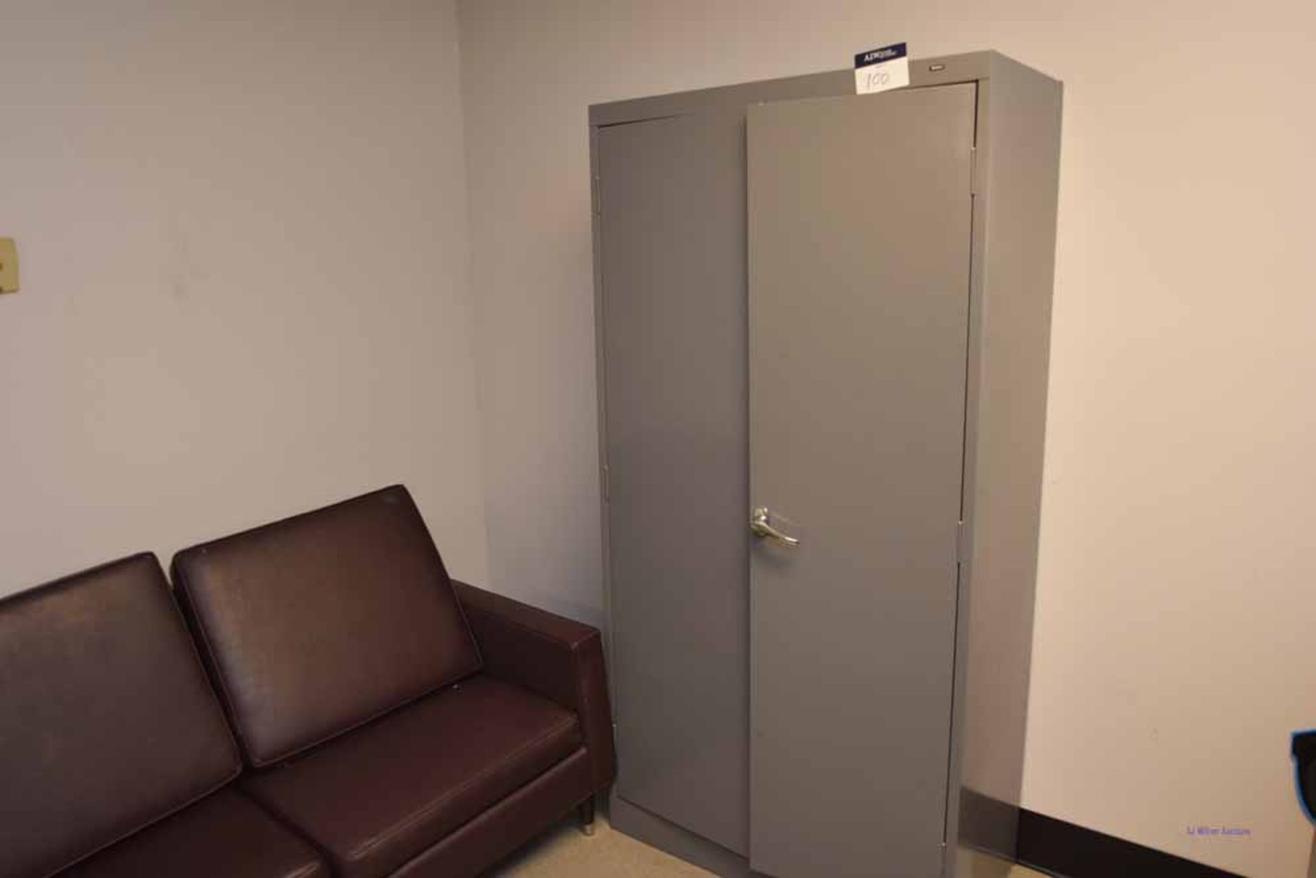 (2) Metal Storage Cabinets & (1) Partition Wall - Image 3 of 3