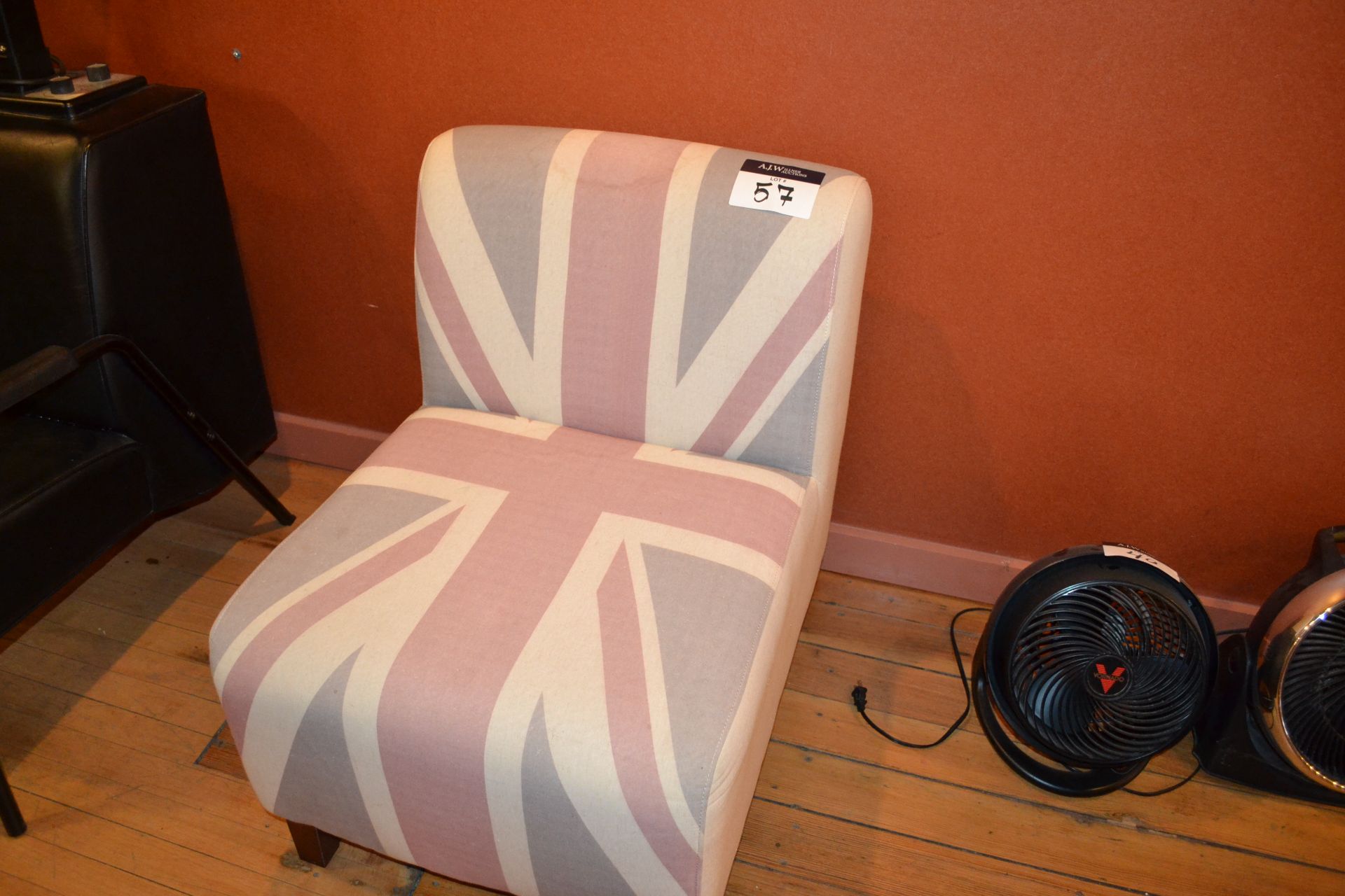 British Flag Upholstered Club Chair