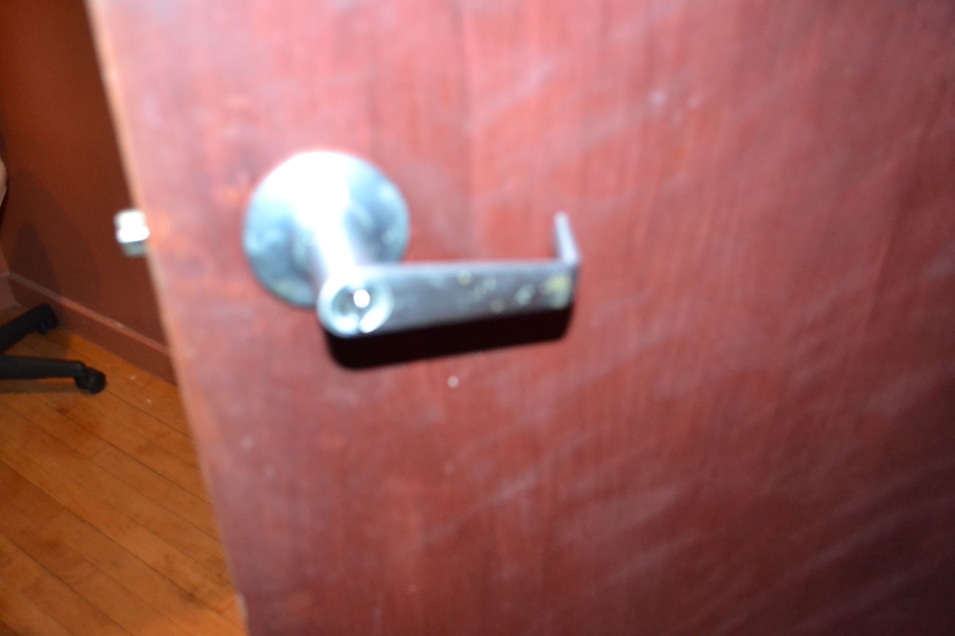 Solid Core Door w/ Door Frame & Door Lock (No Key) 7'x3'~ - Image 3 of 5