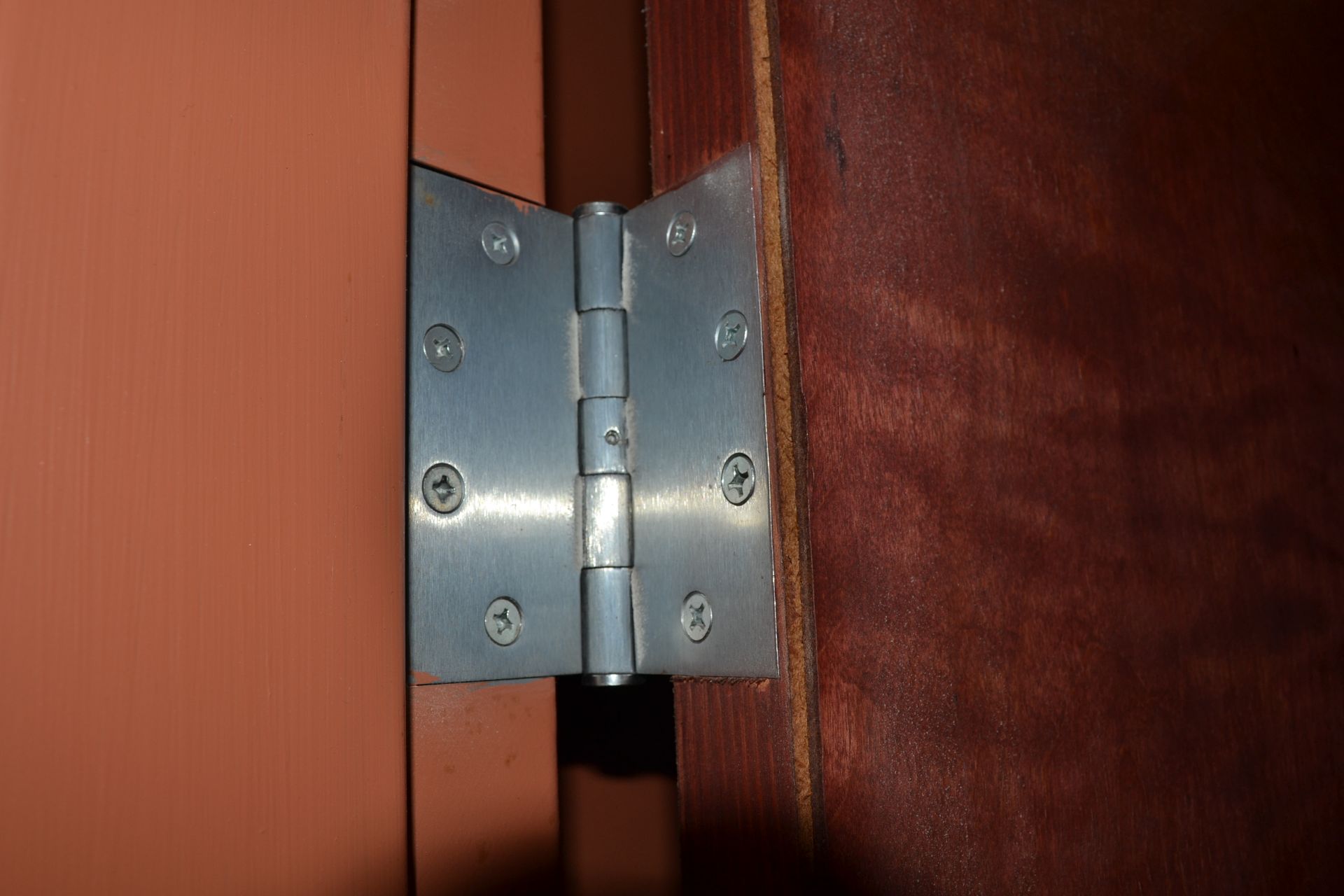Solid Core Door w/ Door Frame & Door Lock (No Key) 7'x3'~ - Image 4 of 5