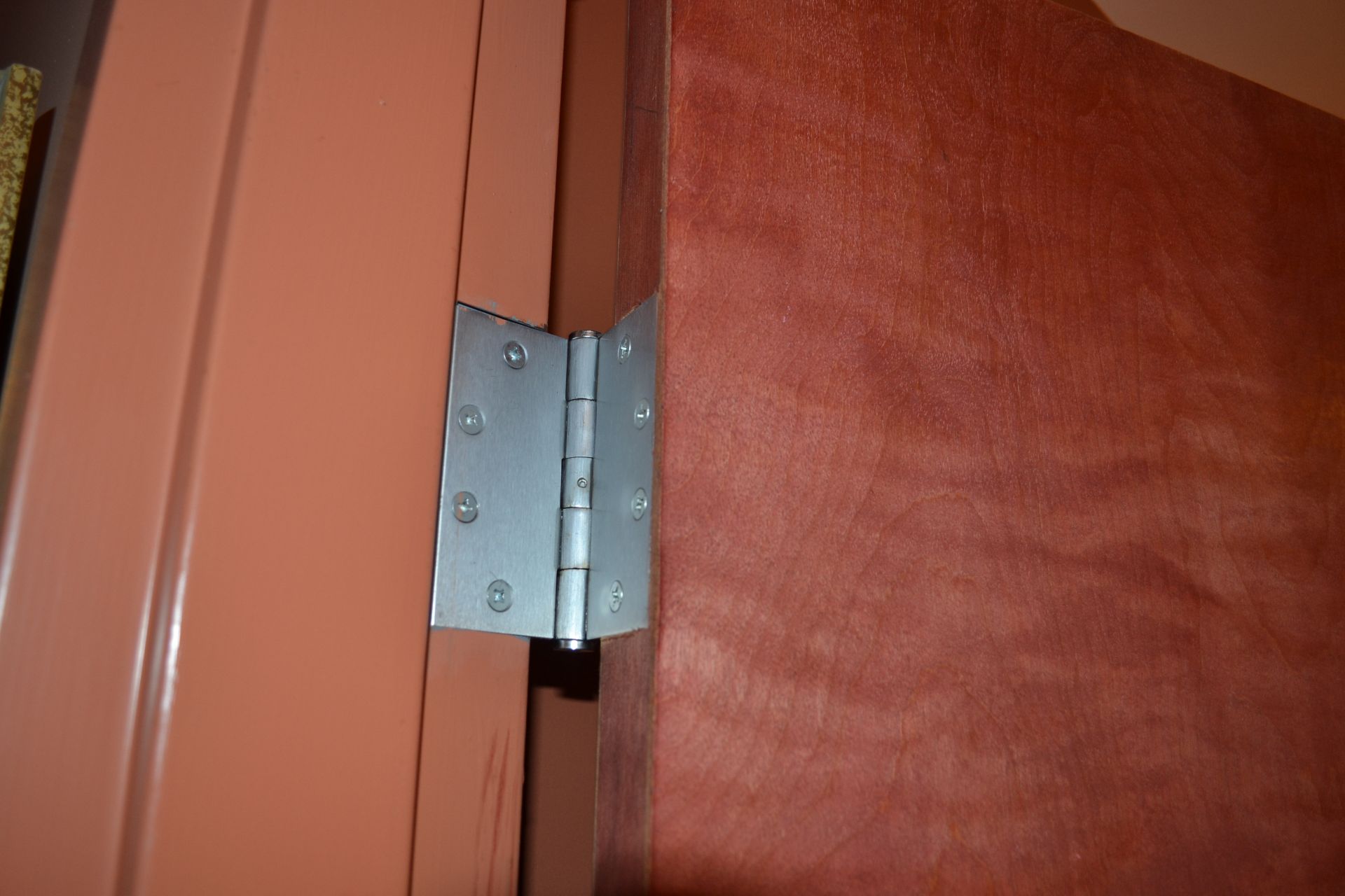 Solid Core Door w/ Door Frame & Door Lock (No Key) 7'x3'~ - Image 4 of 4